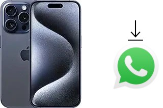 Comment installer WhatsApp dans un Apple iPhone 15 Pro