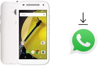 Comment installer WhatsApp dans un Motorola Moto E Dual SIM (2nd gen)