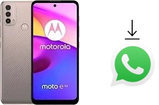 Comment installer WhatsApp dans un Motorola Moto E40