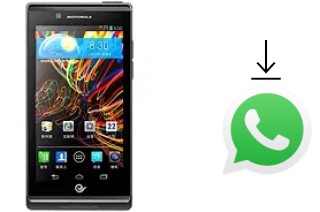 Comment installer WhatsApp dans un Motorola RAZR V XT889