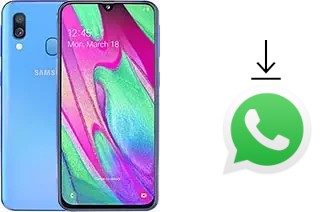 Comment installer WhatsApp dans un Samsung Galaxy A40