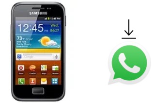 Comment installer WhatsApp dans un Samsung Galaxy Ace Plus S7500