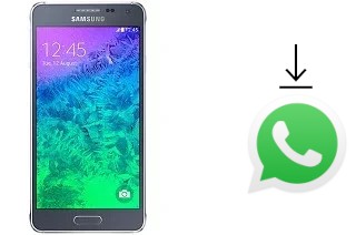 Comment installer WhatsApp dans un Samsung Galaxy Alpha