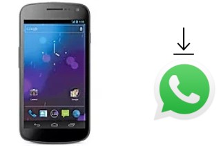 Comment installer WhatsApp dans un Samsung Galaxy Nexus I9250M