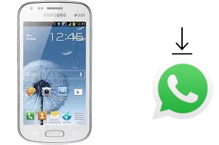 Comment installer WhatsApp dans un Samsung Galaxy S Duos S7562