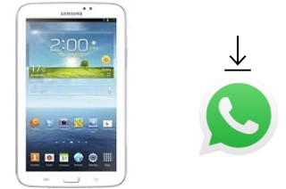 Comment installer WhatsApp dans un Samsung Galaxy Tab 3 7.0 WiFi