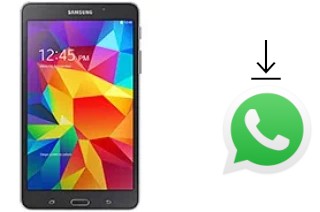 Comment installer WhatsApp dans un Samsung Galaxy Tab 4 7.0