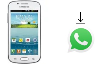 Comment installer WhatsApp dans un Samsung Galaxy Trend II Duos S7572