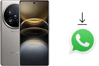 Comment installer WhatsApp dans un vivo X100 Ultra