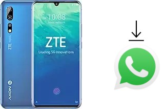 Comment installer WhatsApp dans un ZTE Axon 10 Pro 5G
