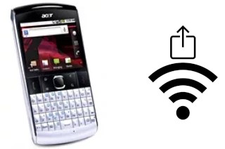 Générer un QR code avec la clé Wifi sur un Acer beTouch E210