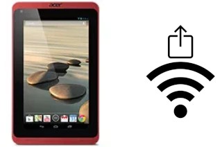 Générer un QR code avec la clé Wifi sur un Acer Iconia B1-721