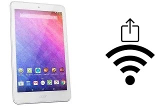 Générer un QR code avec la clé Wifi sur un Acer Iconia One 8 B1-820