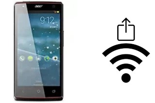 Générer un QR code avec la clé Wifi sur un Acer Liquid E3