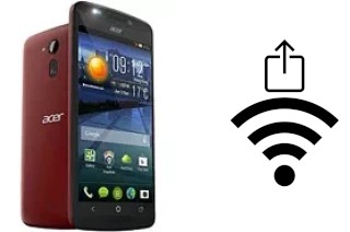 Générer un QR code avec la clé Wifi sur un Acer Liquid E700