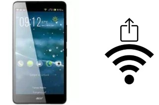 Générer un QR code avec la clé Wifi sur un Acer Liquid X1