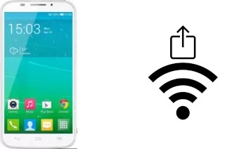 Générer un QR code avec la clé Wifi sur un Alcatel OneTouch Pop S7