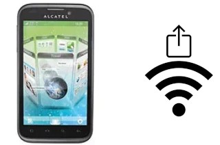 Générer un QR code avec la clé Wifi sur un alcatel OT-995