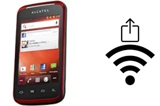 Générer un QR code avec la clé Wifi sur un alcatel OT-983