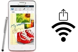 Générer un QR code avec la clé Wifi sur un alcatel One Touch Scribe Easy