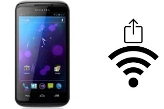 Générer un QR code avec la clé Wifi sur un alcatel OT-993