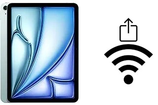 Comment partager le clé de sécurité réseau Wifi d'un Apple iPad Air 11 (2024) sans le taper