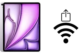 Comment partager le clé de sécurité réseau Wifi d'un Apple iPad Air 13 (2024) sans le taper