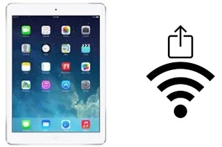 Comment partager le clé de sécurité réseau Wifi d'un Apple iPad Air sans le taper