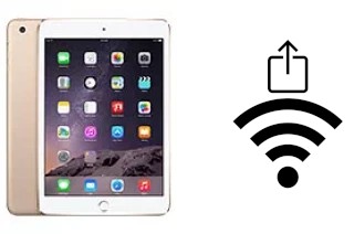 Comment partager le clé de sécurité réseau Wifi d'un Apple iPad mini 3 sans le taper