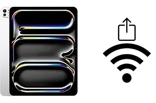 Comment partager le clé de sécurité réseau Wifi d'un Apple iPad Pro 13 (2024) sans le taper