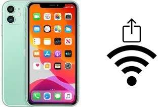 Comment partager le clé de sécurité réseau Wifi d'un Apple iPhone 11 sans le taper