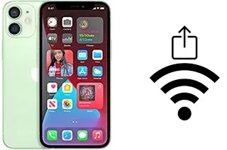 Comment partager le clé de sécurité réseau Wifi d'un Apple iPhone 12 mini sans le taper