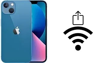 Comment partager le clé de sécurité réseau Wifi d'un Apple iPhone 13 sans le taper