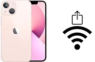 Comment partager le clé de sécurité réseau Wifi d'un Apple iPhone 13 mini sans le taper