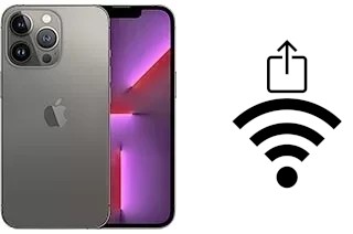 Comment partager le clé de sécurité réseau Wifi d'un Apple iPhone 13 Pro sans le taper