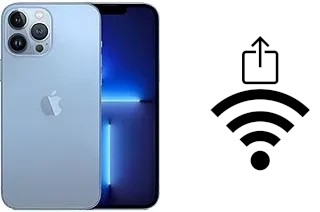 Comment partager le clé de sécurité réseau Wifi d'un Apple iPhone 13 Pro Max sans le taper