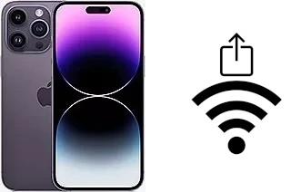 Comment partager le clé de sécurité réseau Wifi d'un Apple iPhone 14 Pro Max sans le taper