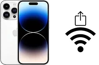 Comment partager le clé de sécurité réseau Wifi d'un Apple iPhone 14 Pro sans le taper