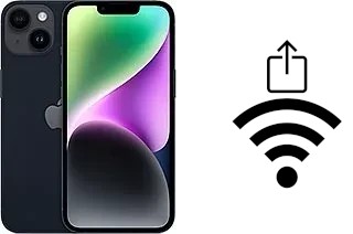 Comment partager le clé de sécurité réseau Wifi d'un Apple iPhone 14 sans le taper