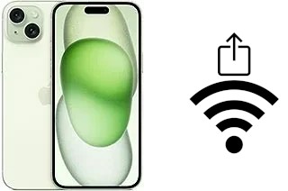 Comment partager le clé de sécurité réseau Wifi d'un Apple iPhone 15 Plus sans le taper