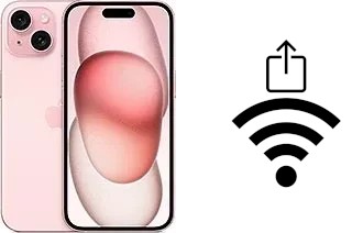 Comment partager le clé de sécurité réseau Wifi d'un Apple iPhone 15 sans le taper