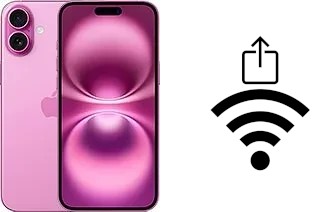 Comment partager le clé de sécurité réseau Wifi d'un Apple iPhone 16 Plus sans le taper