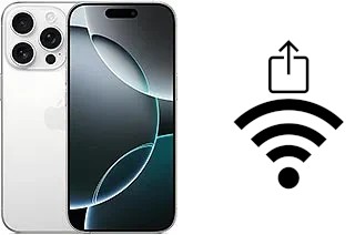 Comment partager le clé de sécurité réseau Wifi d'un Apple iPhone 16 Pro sans le taper