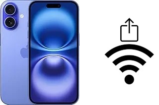 Comment partager le clé de sécurité réseau Wifi d'un Apple iPhone 16 sans le taper