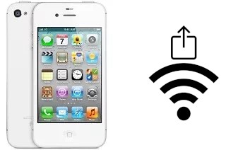 Comment partager le clé de sécurité réseau Wifi d'un Apple iPhone 4s sans le taper