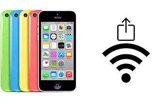 Comment partager le clé de sécurité réseau Wifi d'un Apple iPhone 5c sans le taper