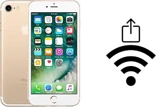 Comment partager le clé de sécurité réseau Wifi d'un Apple iPhone 7 sans le taper