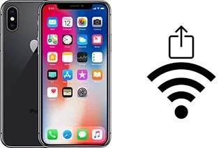 Comment partager le clé de sécurité réseau Wifi d'un Apple iPhone X sans le taper