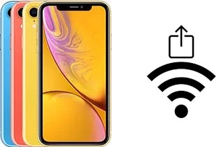 Comment partager le clé de sécurité réseau Wifi d'un Apple iPhone XR sans le taper