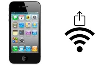 Comment partager le clé de sécurité réseau Wifi d'un Apple iPhone 4 CDMA sans le taper